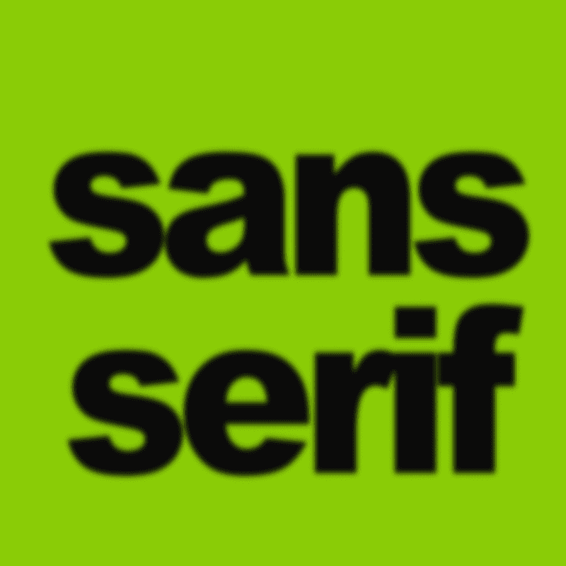 brat font style preview with wide spacing