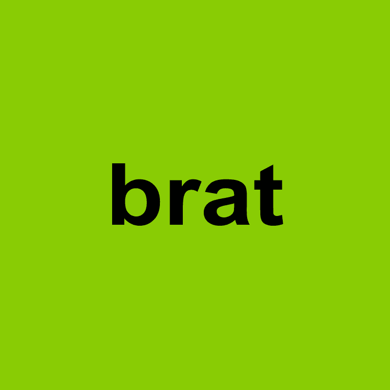 official brat aesthetic generator example green text brat