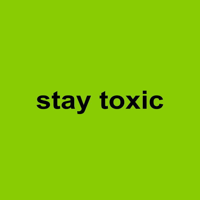 brat generator example stay toxic neon green